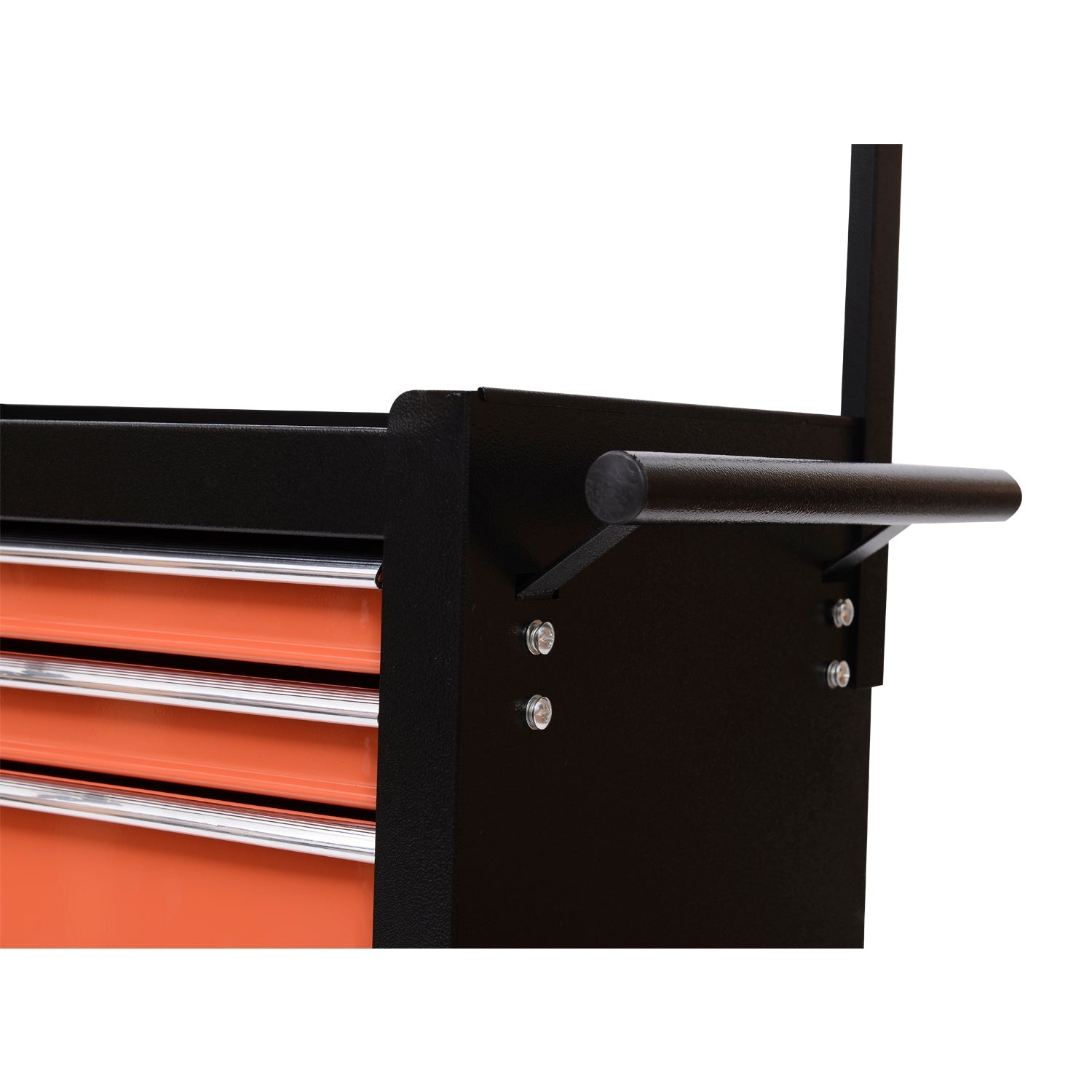 Homcom Tools Trolley Tools with chest of drawers, black and orange, 61.5x33x76cm - Borgè
