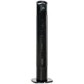 Column 3 -speed ventilator with 70 Â° oscillation, round flat and transport handle, 50W power, Ñ„20x78.5cm black - Borgè