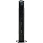Column 3 -speed ventilator with 70 Â° oscillation, round flat and transport handle, 50W power, Ñ„20x78.5cm black - Borgè