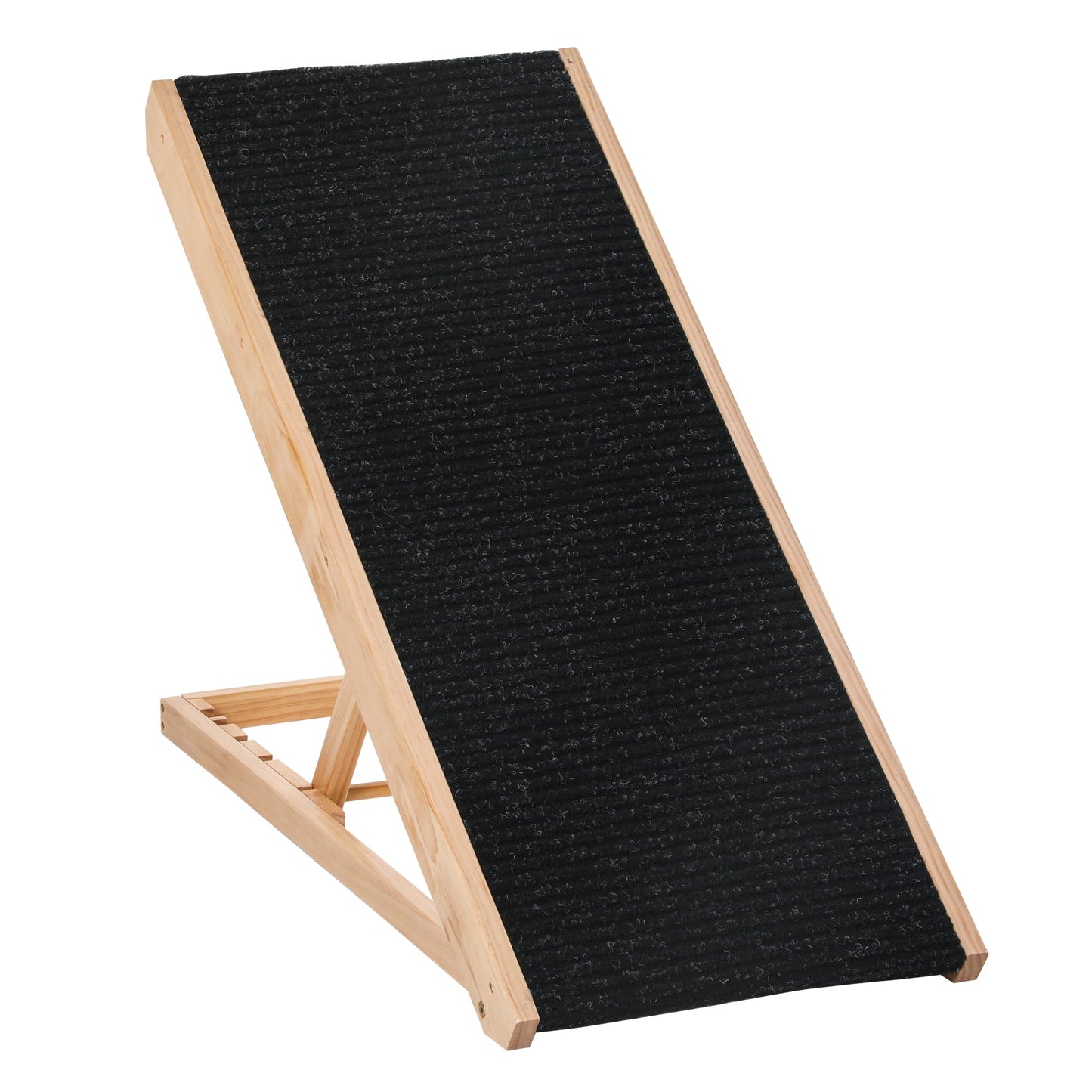 Pawhut ramp for dogs and cats up to 75kg folding non -slip and adjustable folding