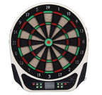 Electronic Plastic Dartboard with 6 Darts, Sound and Visual Effects, 44 x 50 x 3.2cm, Black - Borge' Group Limited