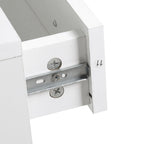 Homcom Modern Entry Mobile Wardrobe Set AppendaBiti, Mirror and Scarp 3 in 1, in white wood - Borgè