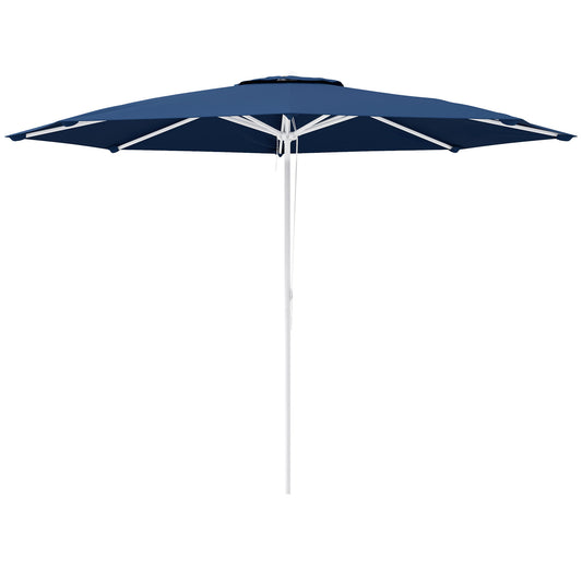 Outsunny garden umbrella with adjustable height in metal and polyester, Ã˜292x242 cm, dark blue - Borgè