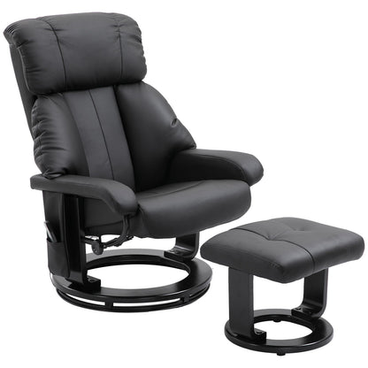 Relaxable Relaxable Armchair Massive With footrests and remote control, black