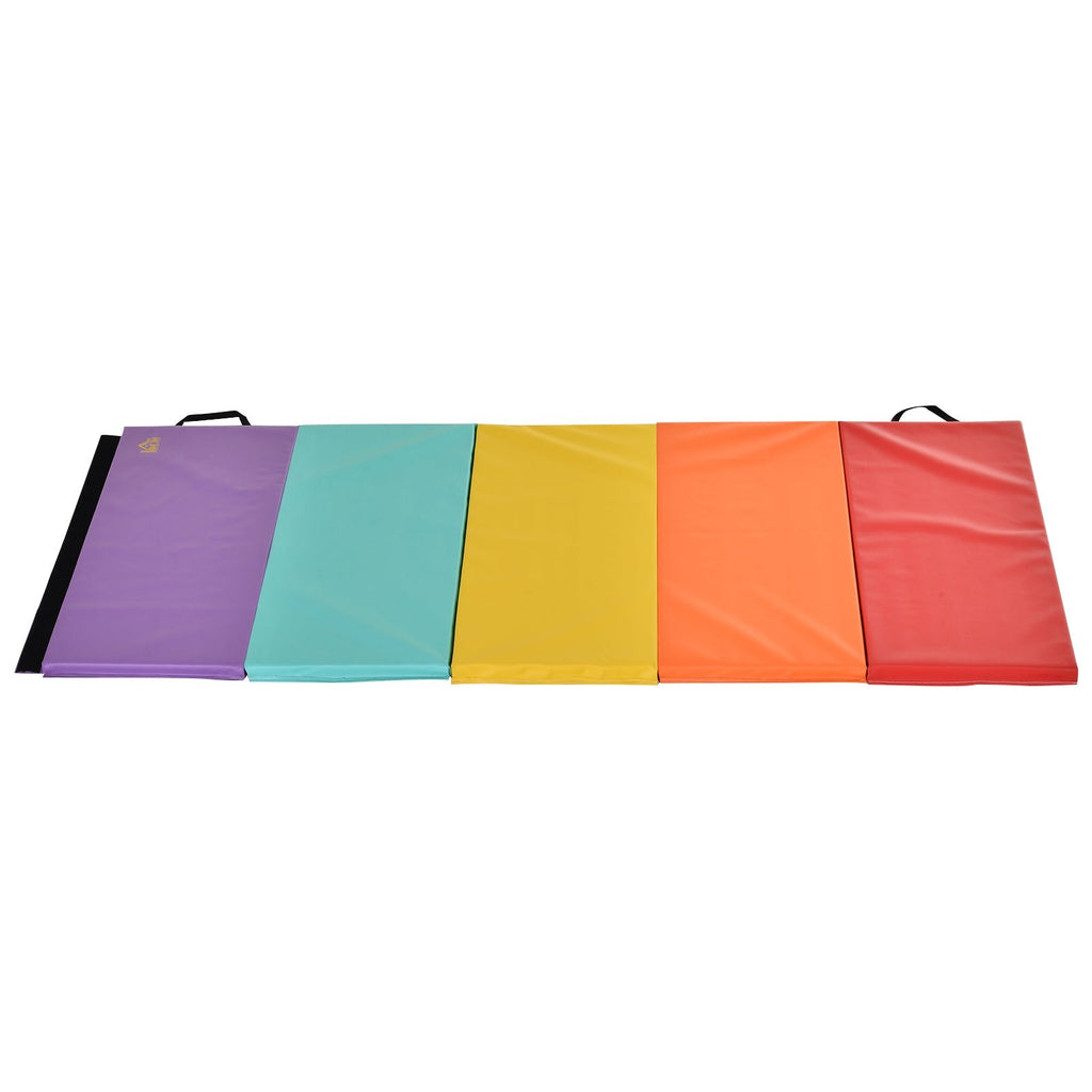 Fitness Mat for Gym and Home, 5 Folding Panels, 195x76x3cm - Borge' Group Limited