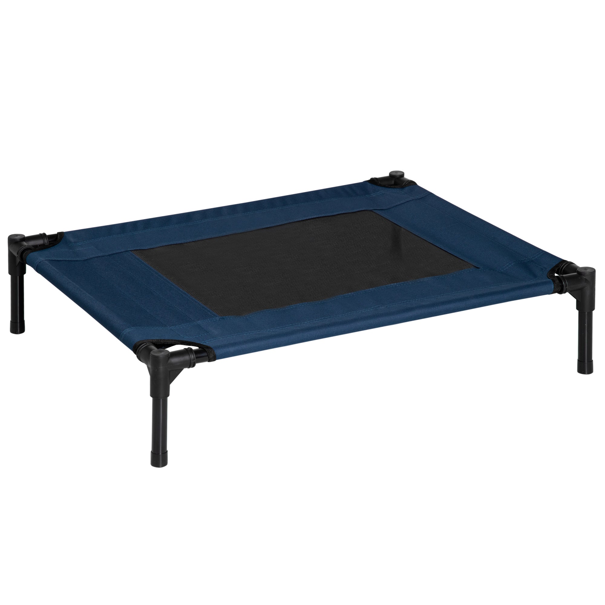 Raised Dog Bed, Waterproof Travel Kennel for Pets up to 20kg, 76x61x18cm, Blue - Borge' Group Limited