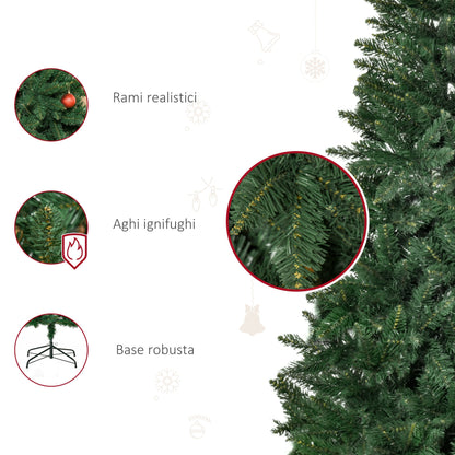 Folding Artificial Christmas Tree with Removable Base 180cm - Green - Borgè