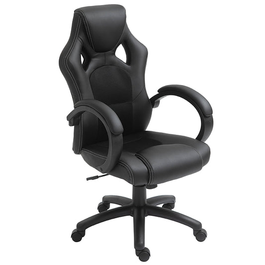 Gaming style office chair, black - Borgè