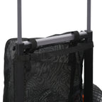 SPORTNOW Folding beach trolley with mesh pocket, telescopic handle and easel, 82x67x81 cm - Borgè