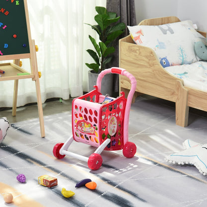 Toy Cart In Three Mode for Children +3 Years With 38 Accessories included, Funny Sounds and Lights, Rosa - Borgè