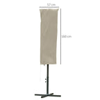 Waterproof Umbrella Cover, Tear-Resistant Garden Umbrella Cover, Khaki Φ63 x 164cm - Borge' Group Limited