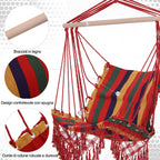 Polyester Hammock Hanging Chair, Colorful, 100x60x100cm - Borge' Group Limited