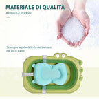 Folding bath tray for children 0-3 years - Green - Borgè