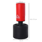 Boxing Sacco from the ground adjustable height 145-172cm with filled base - Borge' Group Limited
