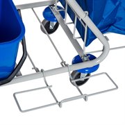 Homcom professional cleaning trolley with 4 buckets 18L/6l blue and orange - Borgè