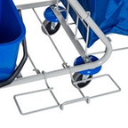 Homcom professional cleaning trolley with 4 buckets 18L/6l blue and orange - Borgè