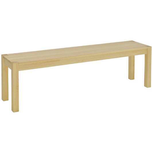 Pino wooden kitchen bench for 3 people, 150LX33x45cm, wooden color - Borgè