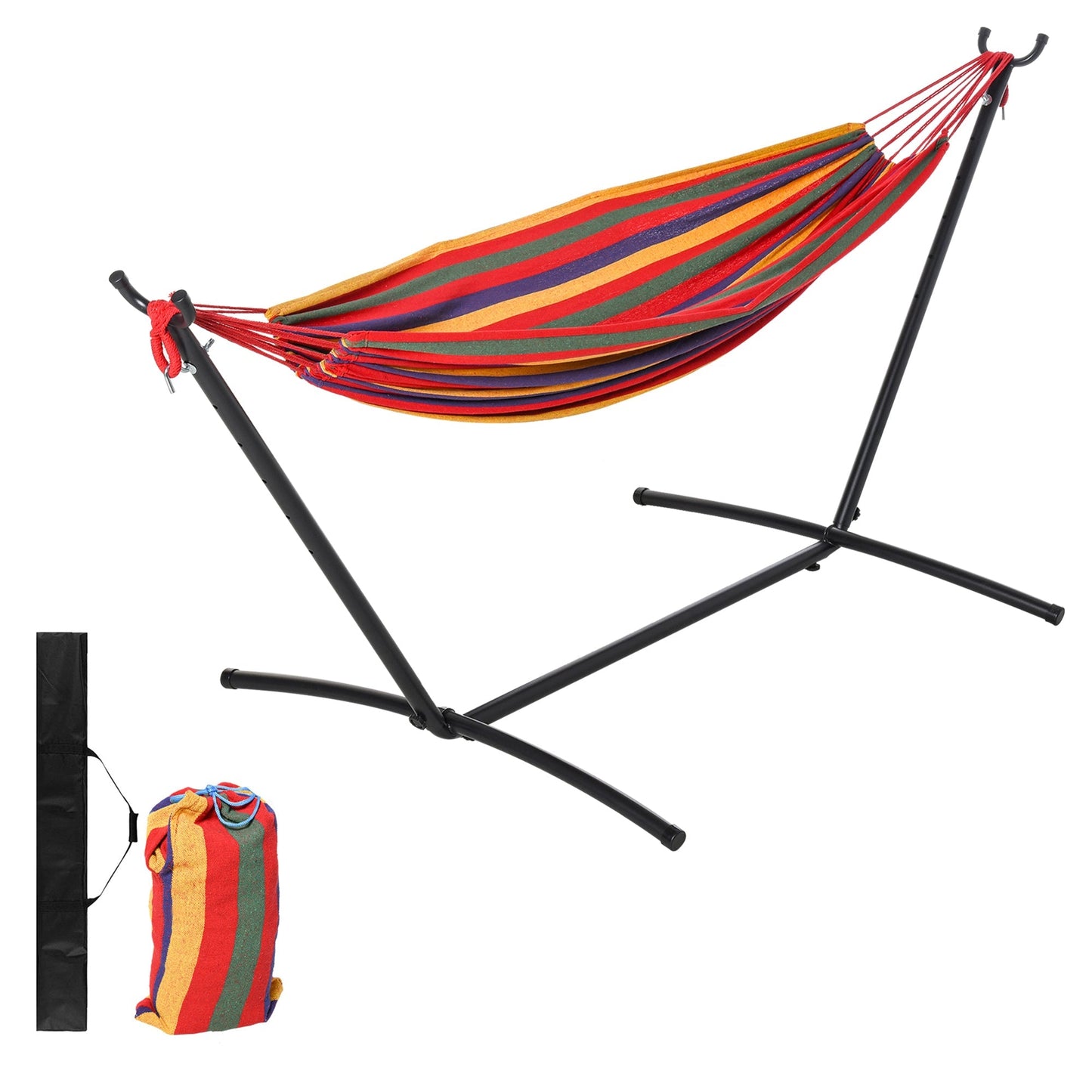 Self -supporting garden amca outsunny with steel structure and multicolor cotton, including case - Borgè