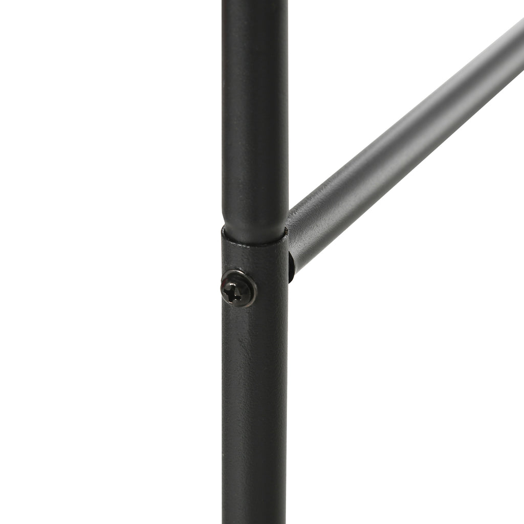 Outsunny arch for metal and outdoor metal climbing, 140x40x240cm, black - Borgè