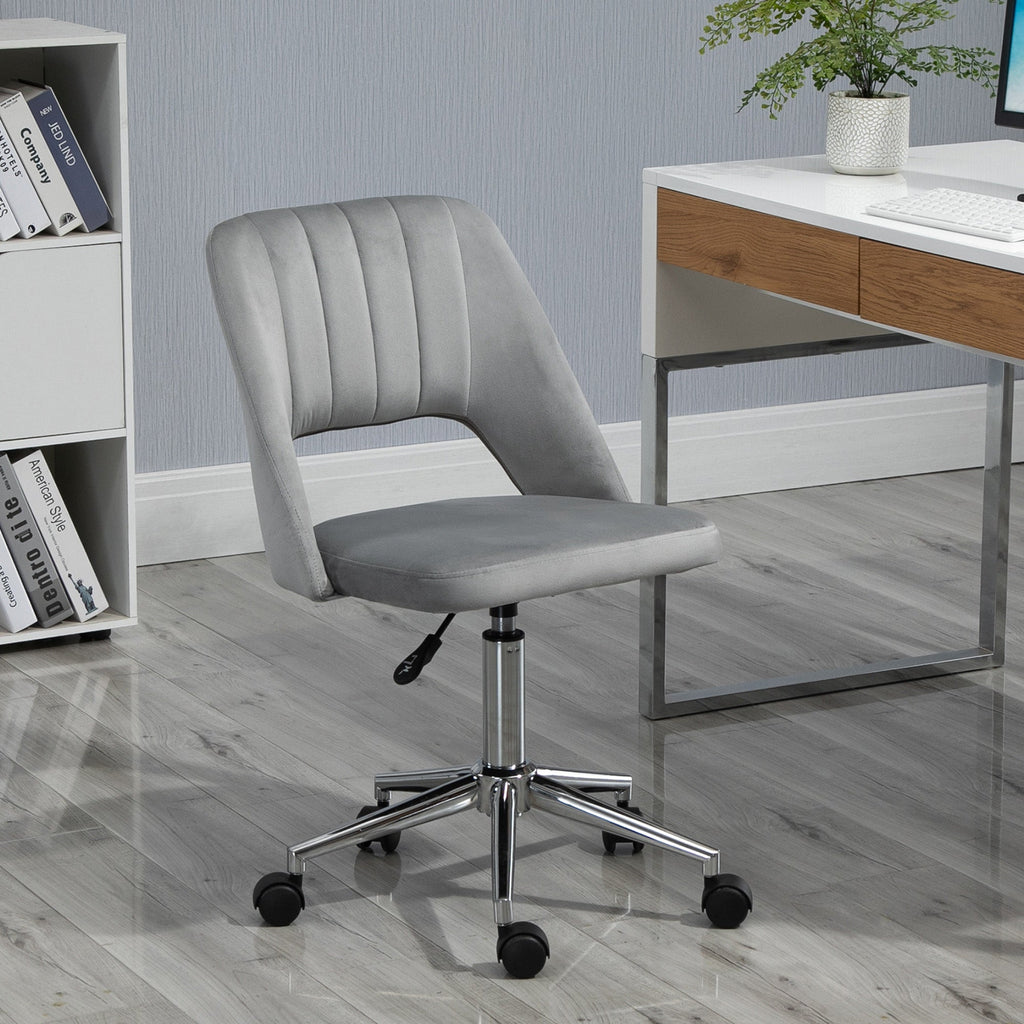 Winter chair of house padding swivel and adjustable height - Grey height - Borgè