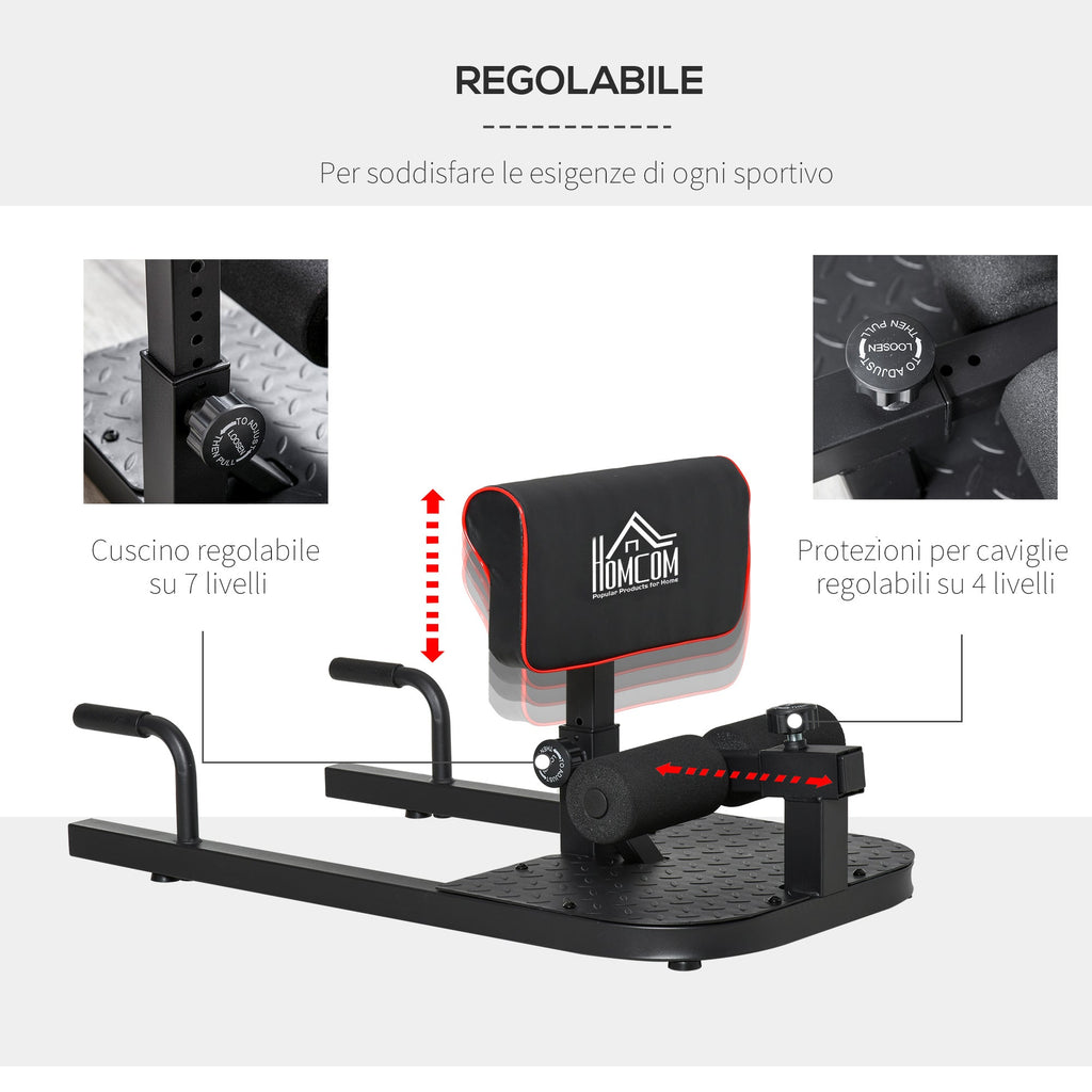 Squat Machine Deep Sissy Squat Sit Up Push Up Adjustable Steel 50x97x44.5-56.5cm - Borge' Group Limited