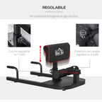 Squat Machine Deep Sissy Squat Sit Up Push Up Adjustable Steel 50x97x44.5-56.5cm - Borge' Group Limited