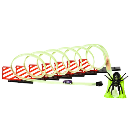 track for cars with luminous effects and car, for children for 3-6 years, 86x67x21cm - multicolor - Borgè