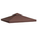 Outsunny spare roof for 3x3m gazebo at 2 levels and UV -resistant, coffee resistant - Borgè