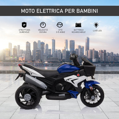 electric motorcycle for children 3-5 years 6v battery - Black blue - Borgè