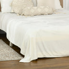 Homcom covered in 330 gsm reversible for internal and external use, 203x152x0.5 cm, cream white - Borgè