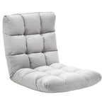 Relax armchair from the ground with reclining backrest up to 180 °, 71x55x53.5cm, clear Grey - Borgè