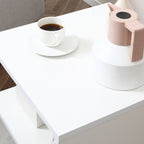 Homcom Modern Low Bed Wooden Lounge Table, 50x50x50cm - Borgè