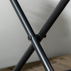 Outsunny Garden table folding saving sausage in Rattan Synthetic and Steel, 40x40x40cm, Black - Borgè