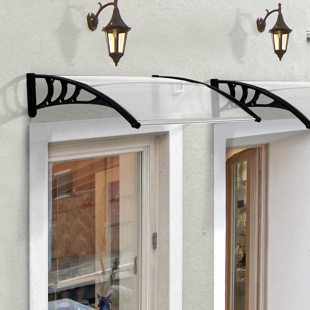 Outdoor Canopy 75x120 cm in Waterproof and Anti-UV Polycarbonate for Door or Window - Borge' Group Limited