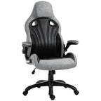 Office Chair Gaming Chair, Ergonomic with High Backrest, Swivel and Adjustable Height, Black and Grey