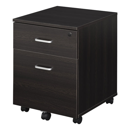 Vadetto chest of drawer with black wooden office with 2 drawers 40 x 44 x 54.6cm - Borgè