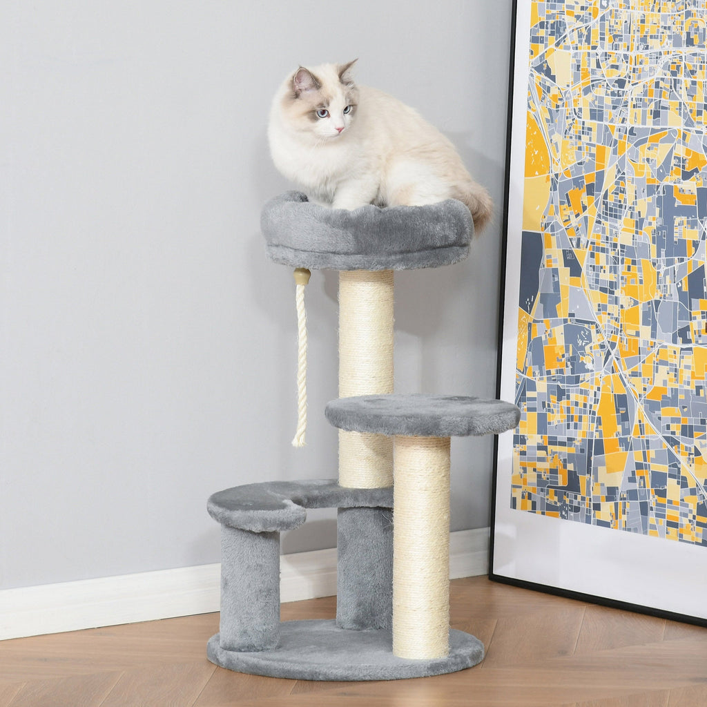 Cat Tree for cats with Scratch Pole, 40x40x225-285 cm - Borge' Group Limited