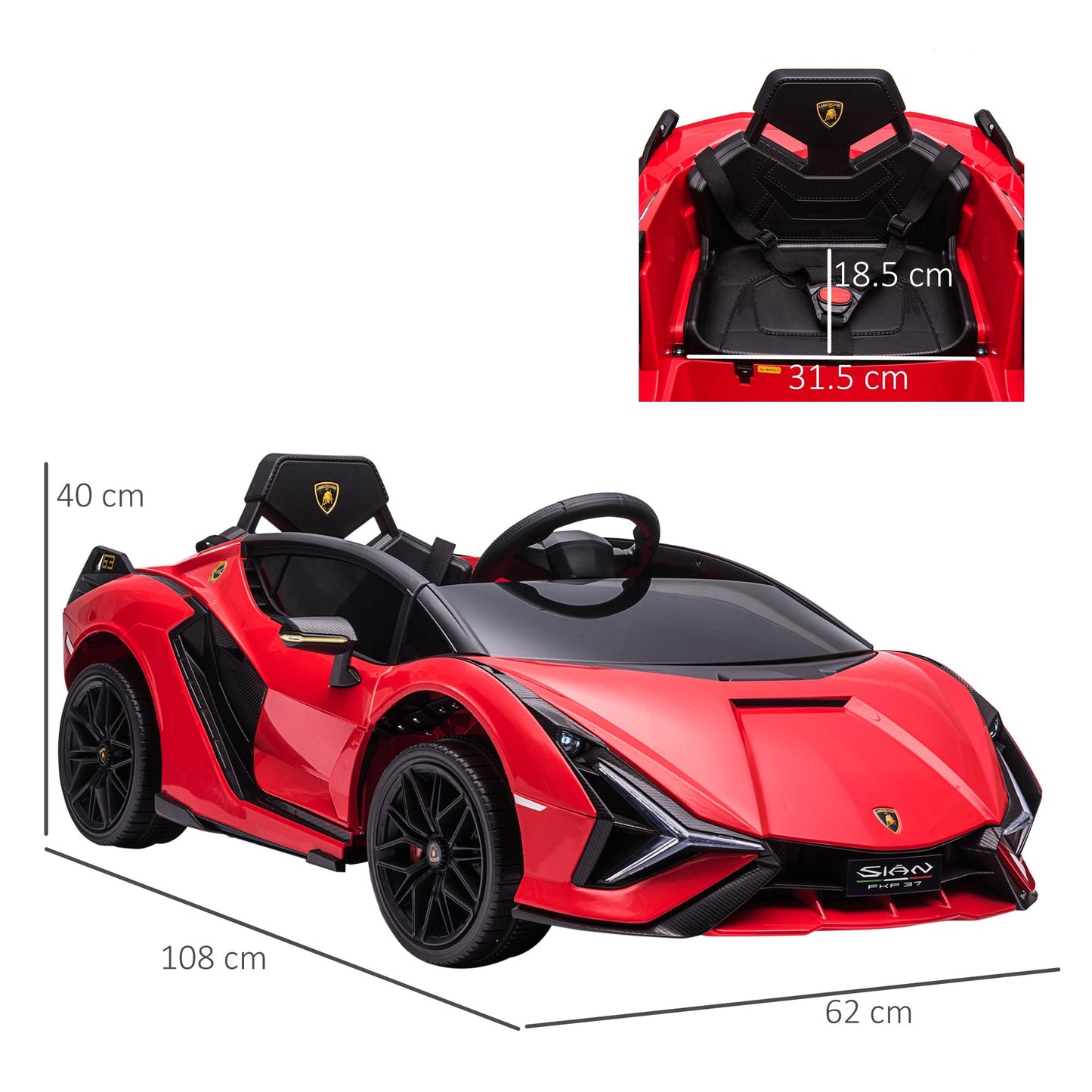 RED LAMBORGHINI | For Children 3-5yrs - Borgè