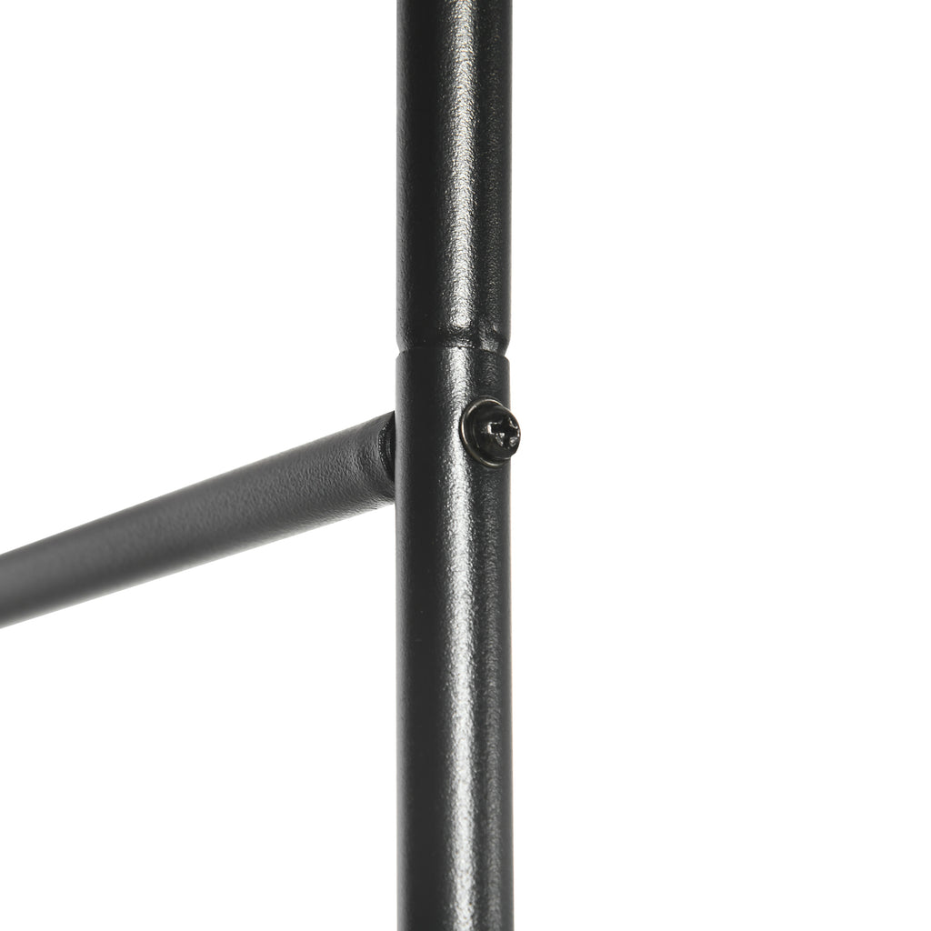 Outsunny arch for metal and outdoor metal climbing, 140x40x240cm, black - Borgè