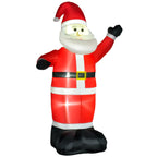 Santa Claus bright inflatable with LED lights Christmas decoration height 2.48m - Borgè
