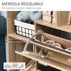 Scarpper Modern Design Elegant Entrance Space Space 20 Paia 101.5 x 25.5 x 98 cm - Borgè