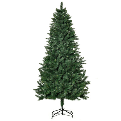 Folding Artificial Christmas Tree with Removable Base 180cm - Green - Borgè