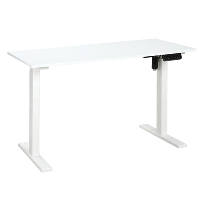 White Office Desk | Electrically Adjustable at 3 heights | 120x60x74.5-114.5cm