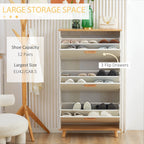Mobile Scarpper saving in chipboard with 3 drawers and 2 adjustable internal shelves, 70x23.5x122 cm, white - Borgè