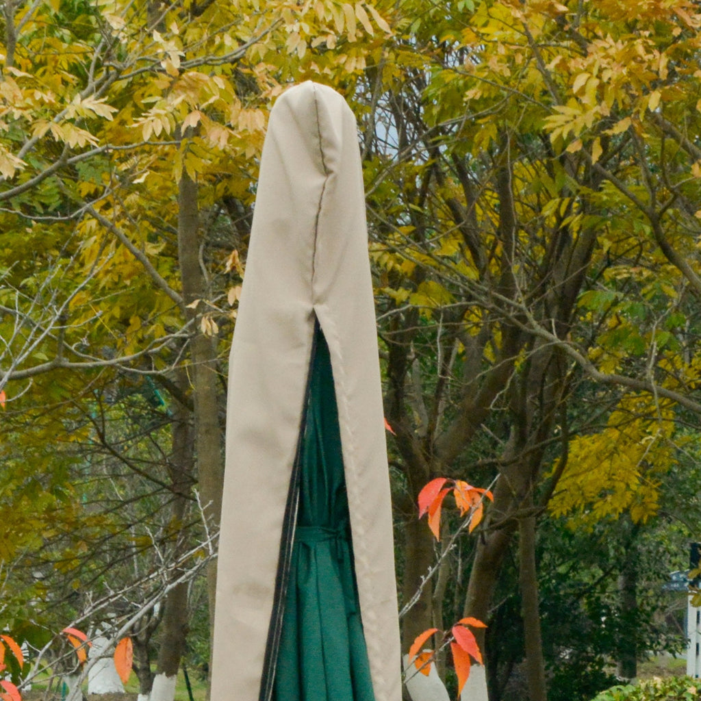 Waterproof Umbrella Cover, Tear-Resistant Garden Umbrella Cover, Khaki Φ63 x 164cm - Borge' Group Limited