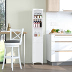 Column Cabinet MDF white saving for bathroom 35x24x170cm - Borgè