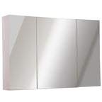 Kleankin 3 doors wall unit with octal with oak mirror 90x60x13.5 cm - Borgè
