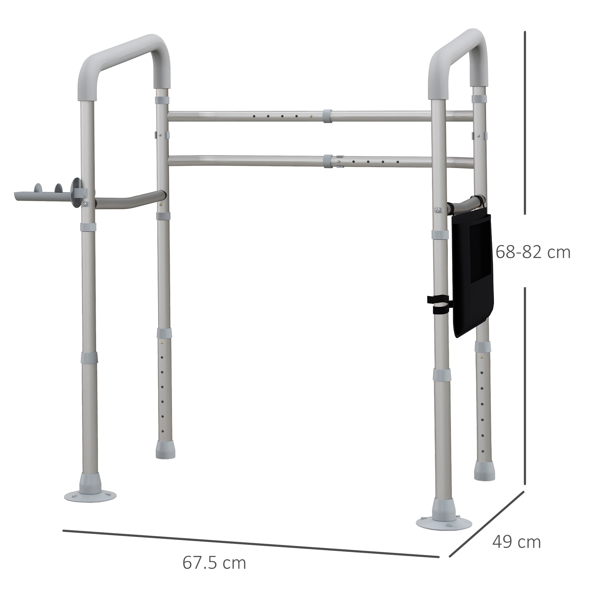 Homcom Water support with height adjustable armrests and width with 2 windy feet - Borgè