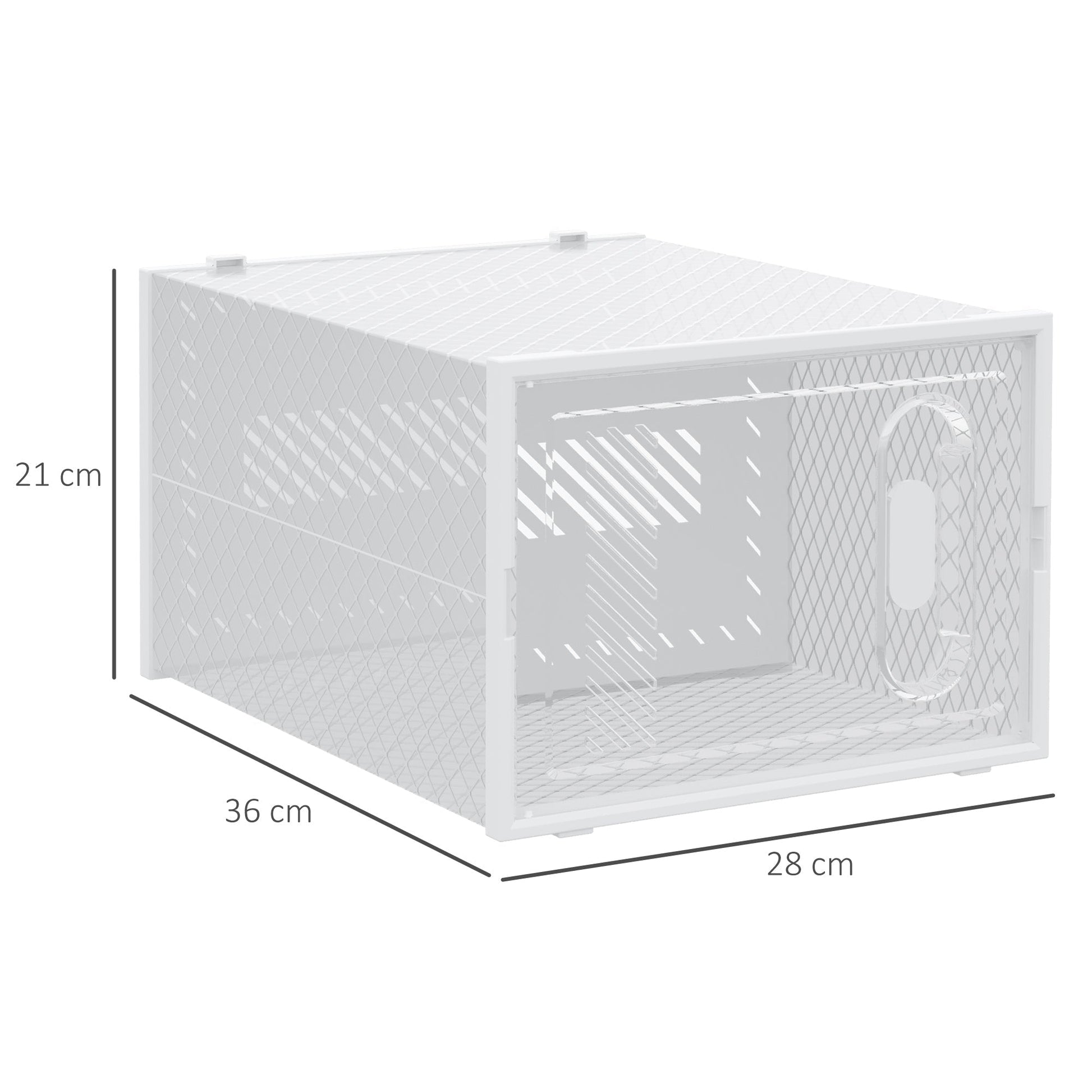 Mobile Mobile Modular Space Modular, 18 cubes 28x36x21 cm in plastic PP, white - Borgè