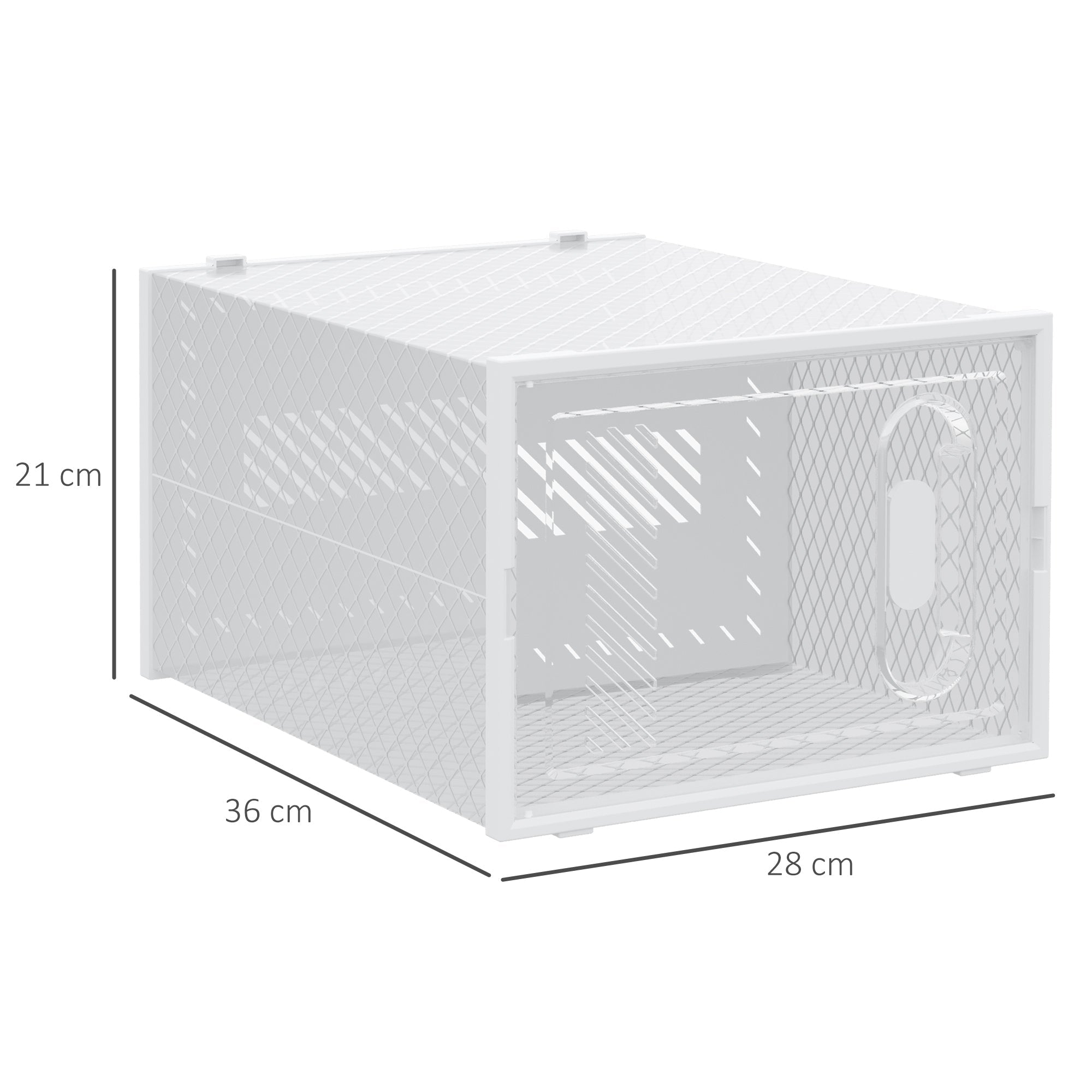 Mobile Mobile Modular Space Modular, 18 cubes 28x36x21 cm in plastic PP, white - Borgè